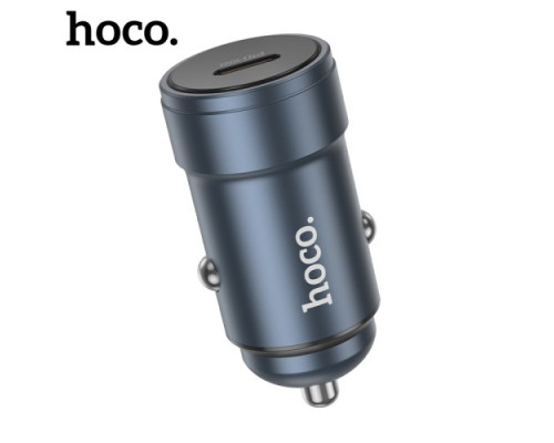 АЗП HOCO Z57 Glorious single-port PD30W car charger Metal gray mag-6942007633048142606