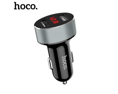 АЗП HOCO Z26 High Praise 2USB/2,1A LCD Black mag-6957531076605142616