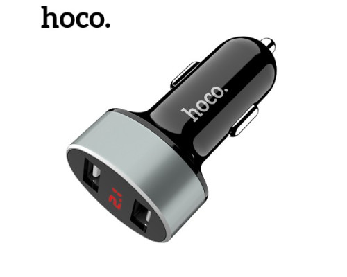 АЗП HOCO Z26 High Praise 2USB/2,1A LCD Black mag-6957531076605142616