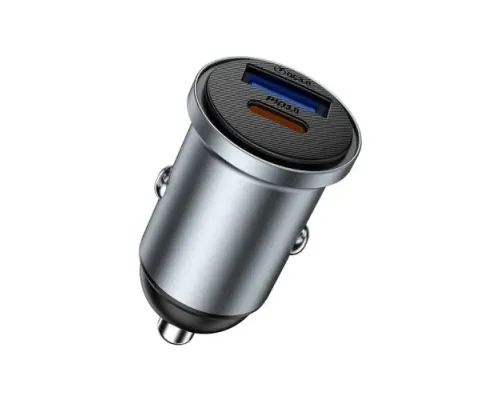 АЗП WiWU Wi-CC030 35W Nano Lite A+C Fast Car Charger Grey mag-6977703656060153612