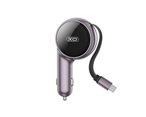 АЗП XO CC65 2-in-1 with Retractable Car Charger Фіолетовий mag-692068081775760092