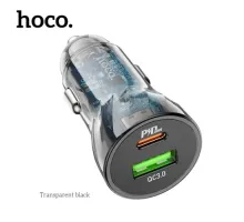 АЗП HOCO Z47A Transparent Discovery Edition 1PDout/1USB/QC/PD30W/3A Black mag-6931474782274145601