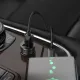 АЗП HOCO Z49 Level dual port car charger Metal Gray mag-6931474795618153862