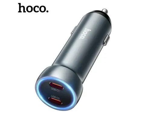 АЗП HOCO Z54B Prosperous PD60W(2C) car charger Metal Grey mag-6942007645799144410