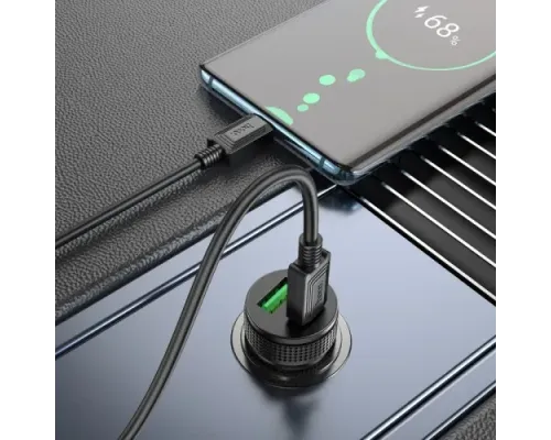АЗП HOCO Z49B Level PD38W(1C1A) car charger Black mag-6942007614399144013