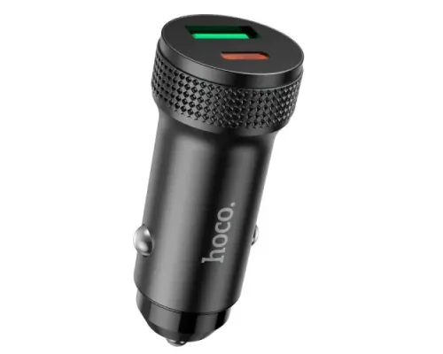 АЗП HOCO Z49B Level PD38W(1C1A) car charger Black mag-6942007614399144013