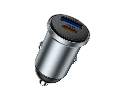 АЗП WiWU Wi-CC032 60W Nano Pro A+2C Fast Car Charger Grey mag-6977703656077153613