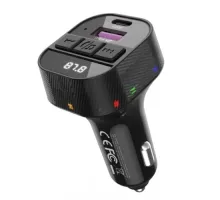 АЗП XO BCC17 Smart Bluetooth MP3 A+C Dual Port PD30W Car Charger with TYPE C Чорний mag-6920680858910147309