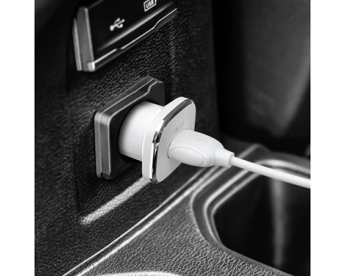 АЗП BOROFONE BZ12A Lasting QC3.0 1USB/3A білий mag-6931474708687141176