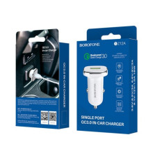 АЗП BOROFONE BZ12A Lasting QC3.0 1USB/3A білий mag-6931474708687141176