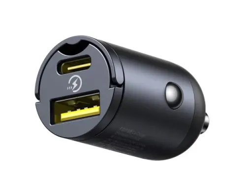 АЗП Baseus Tiny Star Mini Car Charger (U+C) 30W Black C00035001121-02 mag-6932172677206145728