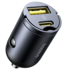 АЗП Baseus Tiny Star Mini Car Charger (U+C) 30W Black C00035001121-02 mag-6932172677206145728