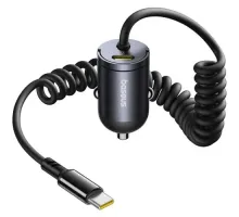 АЗП Baseus Tiny Star Mini Car Charger (C+L Cable Included) 30W Black C00035001121-01 mag-6932172677220153219