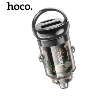 АЗП HOCO Z53A Vision PD30W+QC3.0 transparent black mag-6942007611305142598