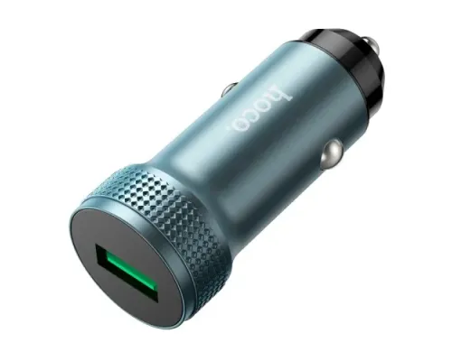 АЗП HOCO Z49A Level single port QC3.0 car charger metal gray mag-6931474795694143680