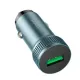 АЗП HOCO Z49A Level single port QC3.0 car charger metal gray mag-6931474795694143680