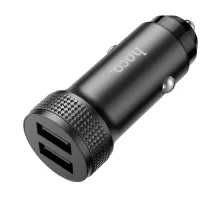 АЗП HOCO Z49 Level dual port car charger Black mag-6931474795601145603