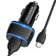 АЗП BOROFONE BZ14 Max 2USB/2.4A+ Cable Micro чорний mag-693147473594242523