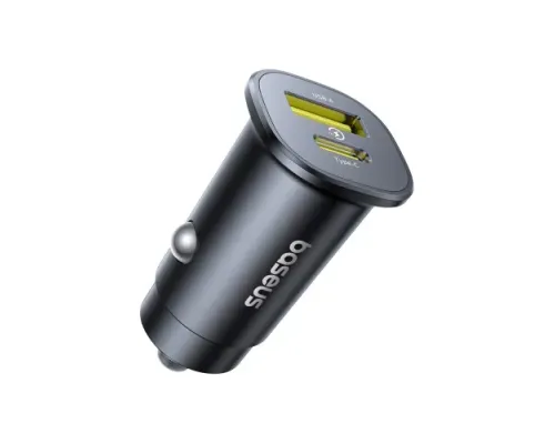 АЗП Baseus GoTrip DP1 Car Charger C+U 30W Black C00072300123-00 mag-6932172687236153220