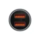 АЗП Baseus Golden Contactor Max Dual Fast Charger Car Charger U+U 60W Dark Gray CGJM000013 mag-6932172607982145677