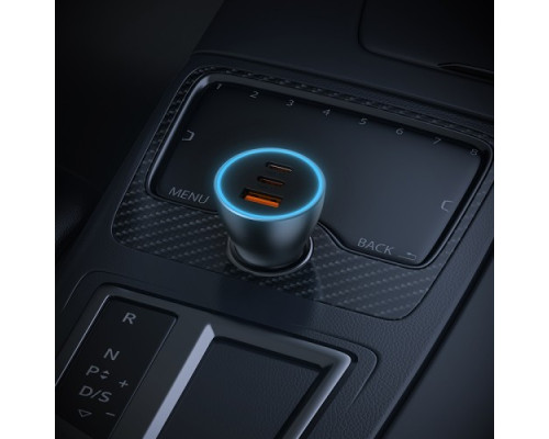 АЗП Baseus Golden Contactor Pro GaN Fast Charging Car Charger U+2C 65W Lunar Gray C00035202841-00 mag-6932172636456135303