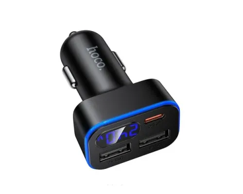 АЗП HOCO Z63A Barry 42W(1C2A) digital display car charger Black mag-6942007666213152112