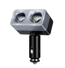 АЗП HOCO Z65 Smart dual cigarette lighter car charger Black mag-6942007673167153954