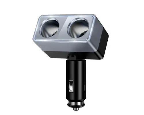 АЗП HOCO Z65 Smart dual cigarette lighter car charger Black mag-6942007673167153954