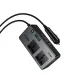 Автомобільний інвертор HOCO Z66 New 2-socket universal(PD66W/1C2A) car inverter Black mag-6942007675673153863