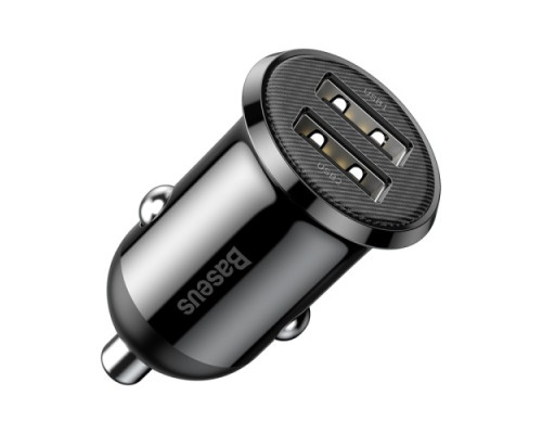 АЗП Baseus Grain Pro Car Charger (Dual USB 4.8A ) Black CCALLP-01 mag-695315620200954444