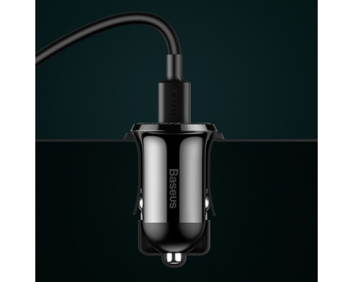 АЗП Baseus Grain Pro Car Charger (Dual USB 4.8A ) Black CCALLP-01 mag-695315620200954444