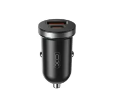 АЗП XO CC56 mini car charger USB-A/TYPE-C single port 30W/simultaneous 5V3A Чорний mag-6920680848218147290