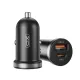 АЗП XO CC56 mini car charger USB-A/TYPE-C single port 30W/simultaneous 5V3A Чорний mag-6920680848218147290