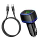 АЗП BOROFONE BZ14A Mercury PD20W+QC3.0 2USB/3A+ Cable Type-C to Type-C чорний mag-693147474004542542