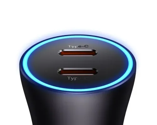 АЗП Baseus Golden Contactor Pro Dual Fast Charger Car Charger C+C 40W Dark Gray CGJP000013 mag-6932172608026152047