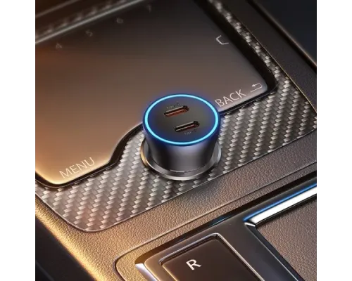 АЗП Baseus Golden Contactor Pro Dual Fast Charger Car Charger C+C 40W Dark Gray CGJP000013 mag-6932172608026152047