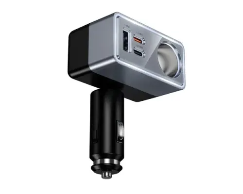 АЗП HOCO Z65A Smart cigarette lighter(PD45W/2C1A) car charger Black mag-6942007673174153955