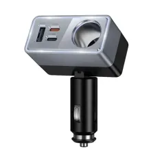 АЗП HOCO Z65A Smart cigarette lighter(PD45W/2C1A) car charger Black mag-6942007673174153955