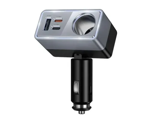 АЗП HOCO Z65A Smart cigarette lighter(PD45W/2C1A) car charger Black mag-6942007673174153955