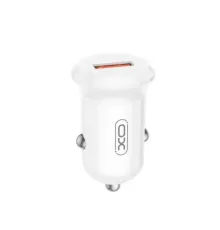 АЗП XO CC68 Mini Smart Single QC18W Car Charger Білий mag-6975837583177147324