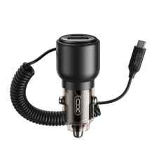 АЗП XO CC59 car charging built in Type-C with cable (Type-C to Type-C 110W) Чорний mag-692068085012919467