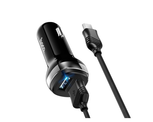 АЗП HOCO Z40 Superior 2USB/2,4A + Micro Cable Black 4+1 mag-693147473969815767