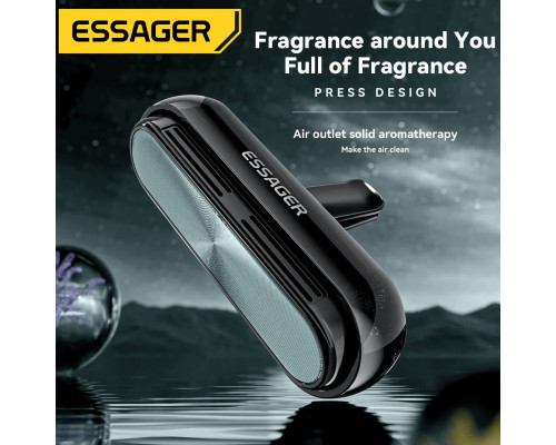 Автомобільний освіжувач повітря ESSAGER CAR AIR OUTLET PRESS TYPE SOLID PERFUME Grey (EXSCFB-SH0A)