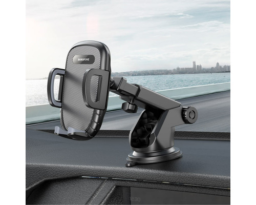 Тримач для мобільного BOROFONE BH53 Windy center console car holder Black Grey (BH53B)