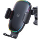 Тримач для мобільного Usams US-CD187 15W Wireless Charging Car Holder With Colorful Light