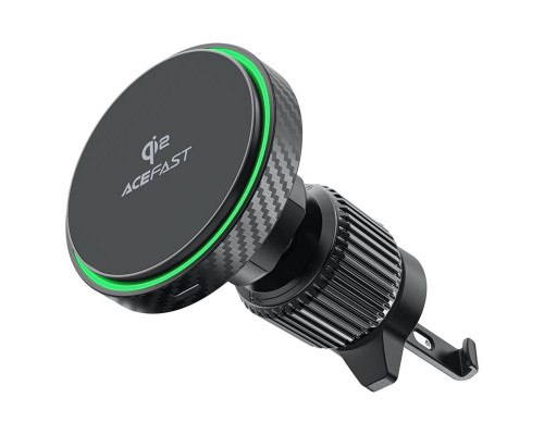 Автотримач для телефона ACEFAST D33 Qi2 magnetic wireless charging car holder for air vent Black (6974316280293)