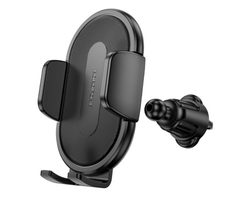 Автотримач для телефона BOROFONE BH133 Rio push-type car holder (air outlet) Black (6941991120664)