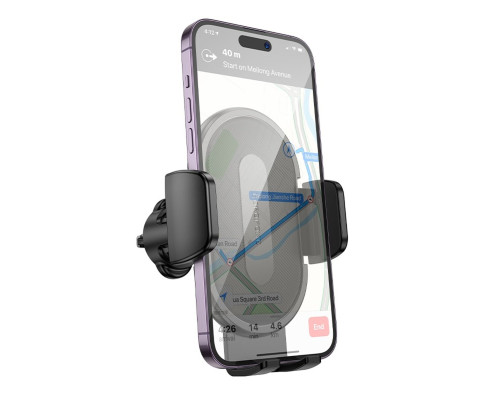 Автотримач для телефона BOROFONE BH133 Rio push-type car holder (air outlet) Black (6941991120664)