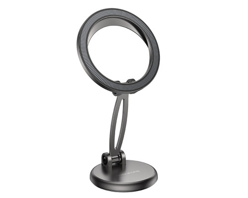Автотримач для телефона BOROFONE BH114 Star metal ring magnetic car holder (center console) Metal Gray (6941991111310)
