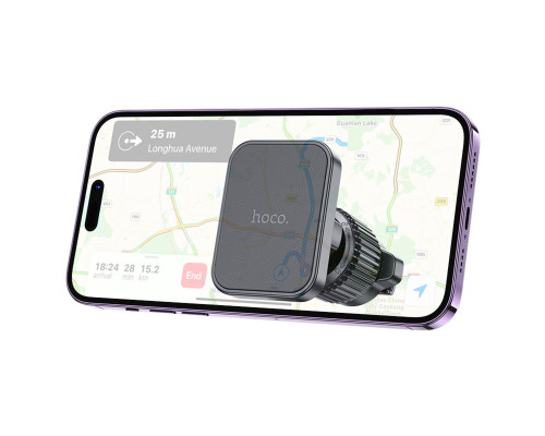 Автотримач для телефона HOCO H32 Cheetah magnetic car holder (air outlet) Black (6942007614467)